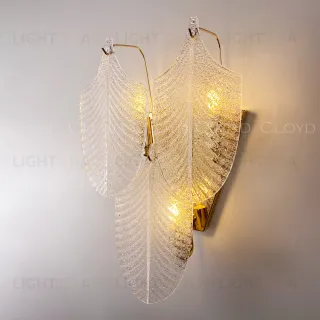  Бра Cloyd BONGA-A W3 / выс. 50 см - золото - прозрачн. стекло (арт.20437)  20437