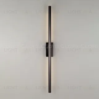  Бра Cloyd LINEAS-A W1 / выс. 60 см- 3000K - черный блестящий (арт.20453)  20453