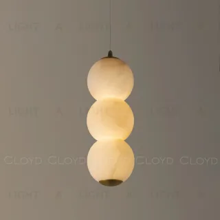  Подвесной светильник Cloyd ORIONIS P3 / выс. 36 см - алебастр - латунь (арт.12531)  12531