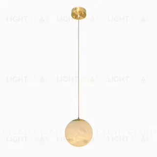  Подвесной светильник Cloyd ORIONIS P1 / выс. 12 см - алебастр - латунь (арт.12353)  12353