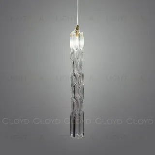  Подвесной светильник Cloyd ICEBERG-B P1 / Ø5 см - латунь - прозрачн. стекло (арт.11641)  11641