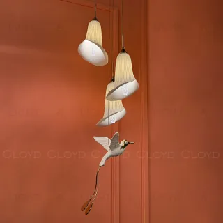  Подвесной светильник Cloyd OSANNA P3 / Ø28 см - керамика - белый (арт.11888)  11888