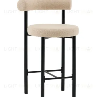 Стул полубарный Флорео букле бежевый УТ000041333