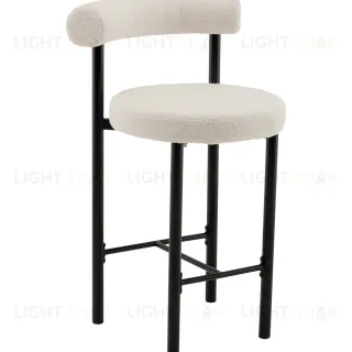 Стул полубарный Флорео букле молочный УТ000041334