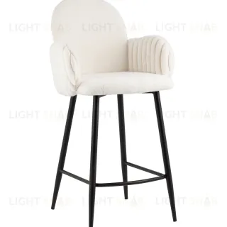 Стул полубарный Wave Stripes букле белый УТ000039363