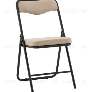 Стул складной Джонни велюр велютто бежевый каркас черный матовый УТ000041388