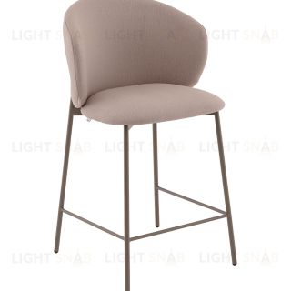 Стул полубарный Блейз велюр бежевый, каркас бежево-серый УТ000041394
