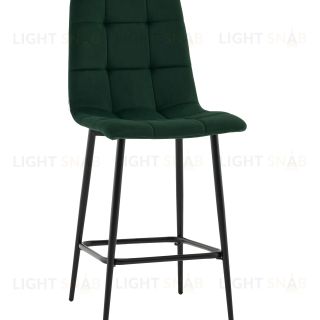 Стул полубарный Одди велюр темно-зеленый УТ000041433