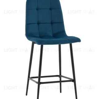 Стул полубарный Одди велюр синий УТ000041434