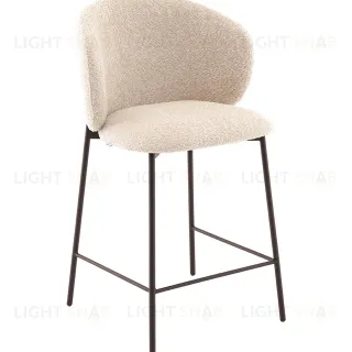 Стул полубарный Блейз букле капучино, каркас серо-коричневый УТ000041390
