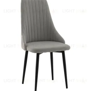 Стул Касаденика велюр серый, спинка гобелен перья УТ000041351