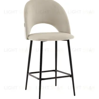 Стул полубарный Меган велюр бежевый УТ000040866