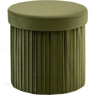 Пуф складной с ящиком Store Round травяной УТ000040152