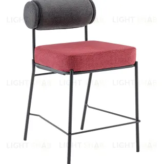 Стул полубарный Ponpoun тёмно-серый бордо УТ000040470