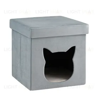 Пуф складной с ящиком Store Pet бирюзовый УТ000040154