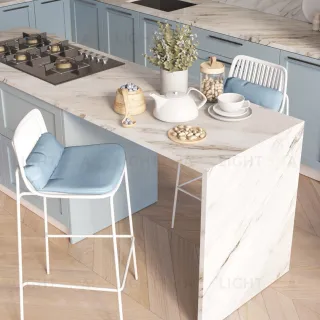 Стул барный Louran с подушкой белый УТ000040189