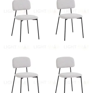 Стул Chao светло-серый черные ножки 4 шт. УТ000040812