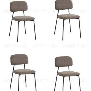 Стул Chao коричневый черные ножки 4 шт. УТ000040811