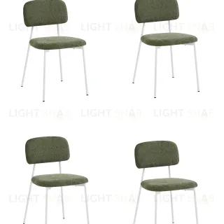Стул Chao зеленый белые ножки 4 шт. УТ000040813
