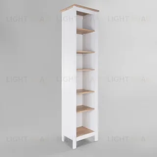 2.08.07.100.14 САГА стеллаж 50 белый/ясень RU 2.08.07.100.14