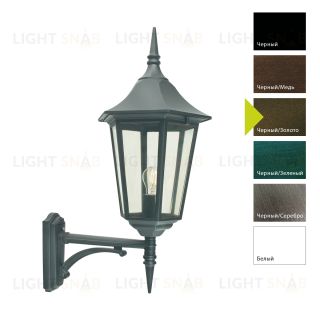 Настенный фонарь Norlys, MODENA BIG BD (Черный/Золото) 380BD