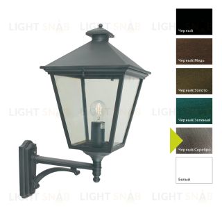 Настенный фонарь Norlys, LONDON BIG BS (Черный/Серебро) 490BS