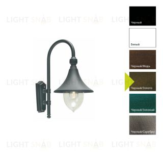 Настенный фонарь Norlys, FLORENCJA BD (Черный/Золото) 800BD