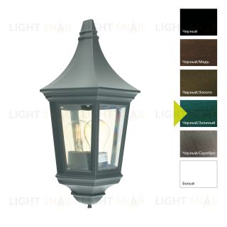 Настенный фонарь Norlys, VENICE BG (Черный/Зеленый) 261BG