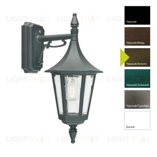 Настенный фонарь Norlys, RIMINI BD (Черный/Золото) 2591BD