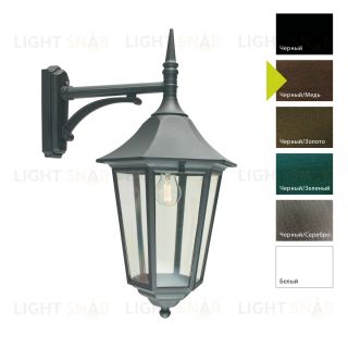 Настенный фонарь Norlys, MODENA BIG BC (Черный/Медь) 381BC