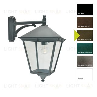 Настенный фонарь Norlys, LONDON BIG BD (Черный/Золото) 493BD