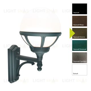 Настенный фонарь Norlys, BOLOGNA BD (Черный/Золото) 361BD