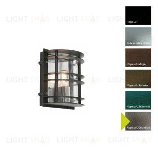 Настенный фонарь Norlys, STOCKHOLM BS (Черный/Серебро) 5110BS