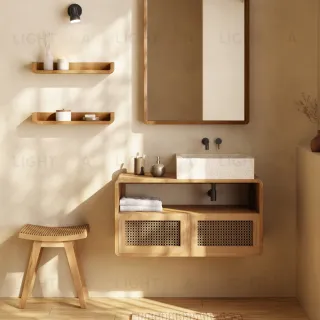 Набор из 2 полок Shamel из массива тика 50 х 5 см 110284