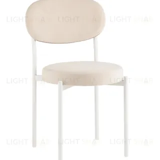 Стул Бриф SN велюр молочный каркас белый муар УТ000039457