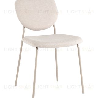 Стул обеденный Gigi шенилл бежевый кремовые ножки УТ000039034