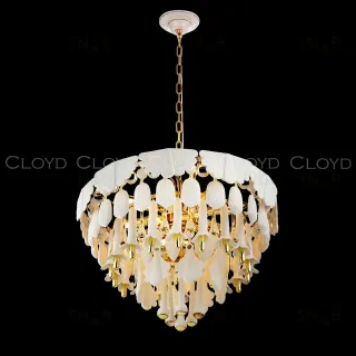 Люстра Cloyd PLINSE C12 / Ø61 см - керамика - золото (арт.11456)  11456