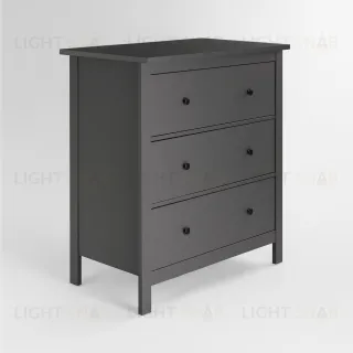 2.08.02.020.4 САГА комод 3 ящика серый 2.08.02.020.4