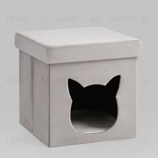 Пуф складной с ящиком Store Pet серый УТ000038968