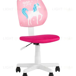 Кресло компьютерное детское ЛОЛО Unicorn, пластик белый УТ000039088