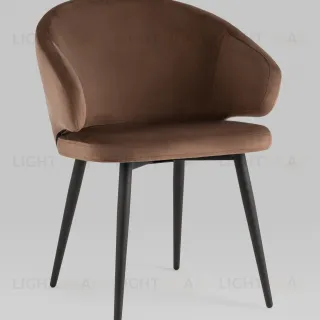 Стул с подлокотниками Codo велюр коричневый УТ000039138