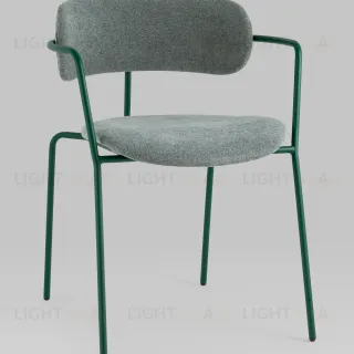 Стул Дженни букле зеленый каркас зеленый полуглянцевый муар УТ000039181