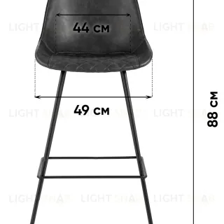 Стул барный TEXAS экокожа серый УТ000038913