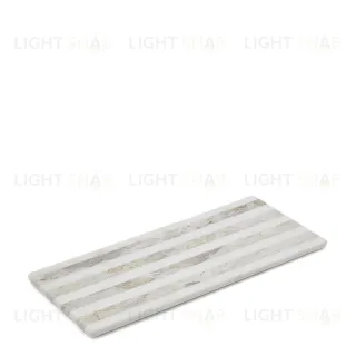 Sylara Большая сервировочная доска серый и белый мрамор 191696