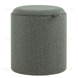 Пуф-столик с ящиком Хюгге S букле зелёный УТ000038729