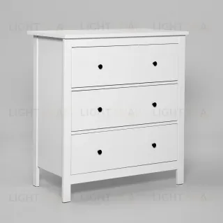 2.08.02.020.1 САГА комод 3 ящика белый 2.08.02.020.1