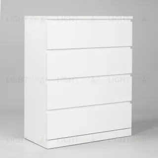 Комод Варма 4 с четырьмя выдвижными ящиками, цвет белый S00234