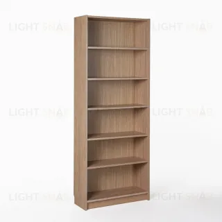 Стеллаж Варма 80, высокий с шестью полками, цвет дуб белёный S00371