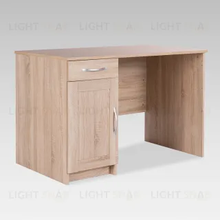 Стол КАСТОР письменный с одной тумбой и одним ящиком, цвет Дуб Сонома 2.03.06.030.3