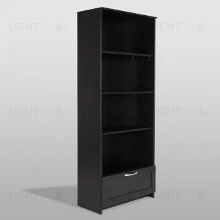 Стеллаж СИРИУС широкий, с ящиком и четырьмя полками, цвет Дуб Венге 2.02.07.100.5